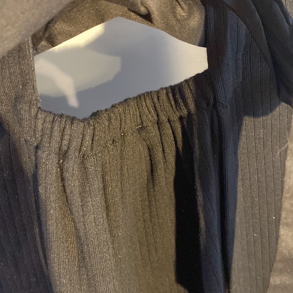 Anthro Porridge Seamed Cross Back Midi Dress in Black size M NWT - Picture 15 of 17